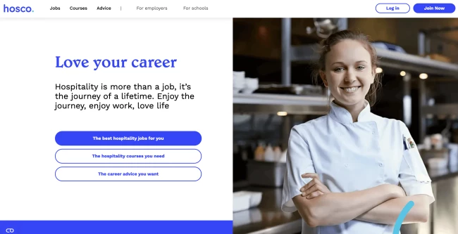 best restaurant job boards: hosco