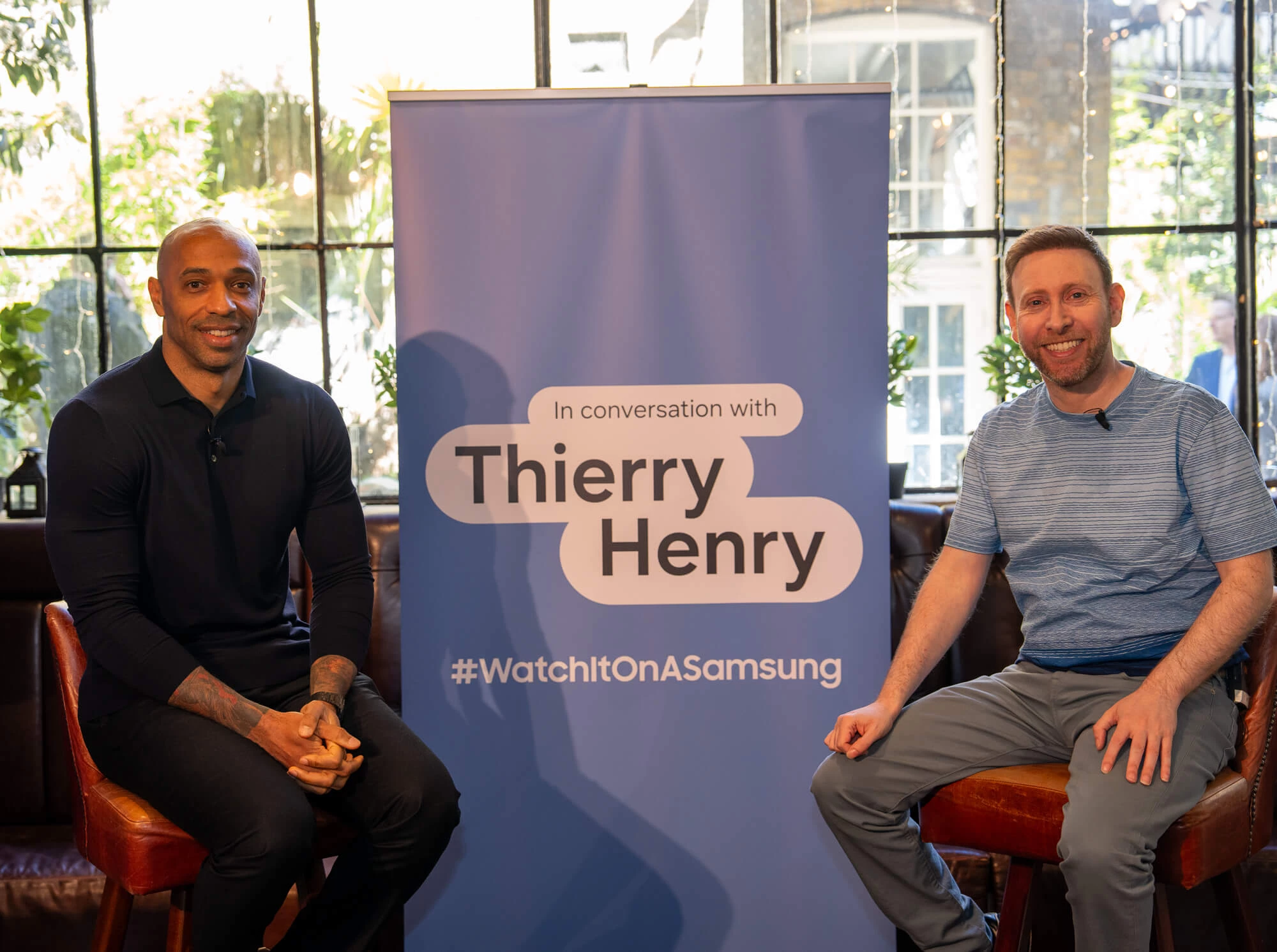 Thierry in conversation with Samsung | Source: Samsung Thierry in conversation with Samsung | Source: Samsung