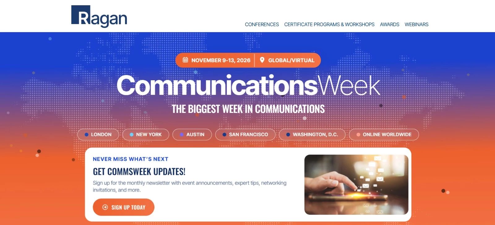 CommsWeek conference