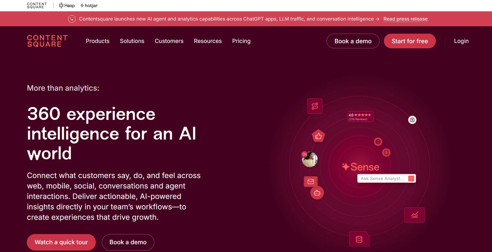 Contentsquare homepage