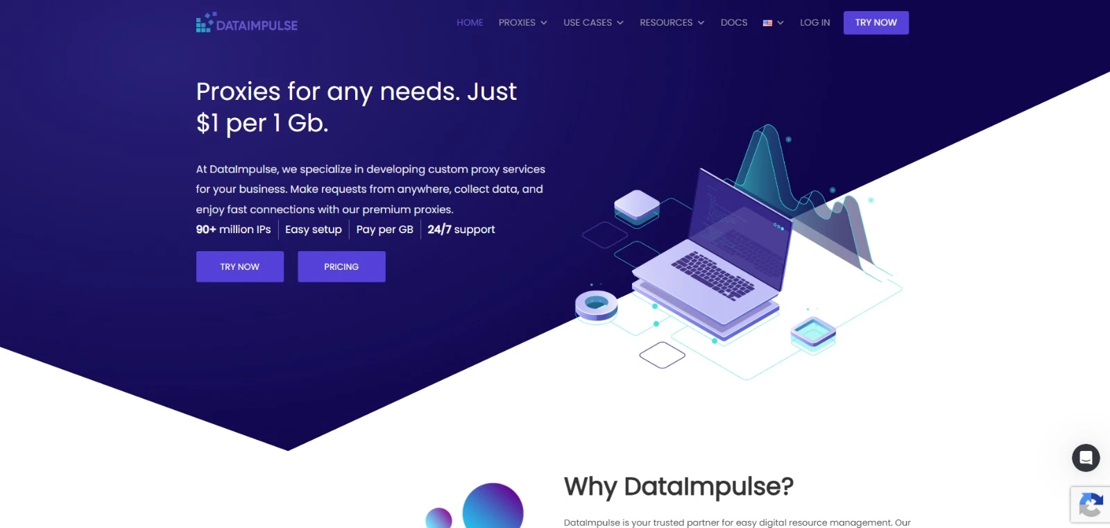 DataImpulse homepage
