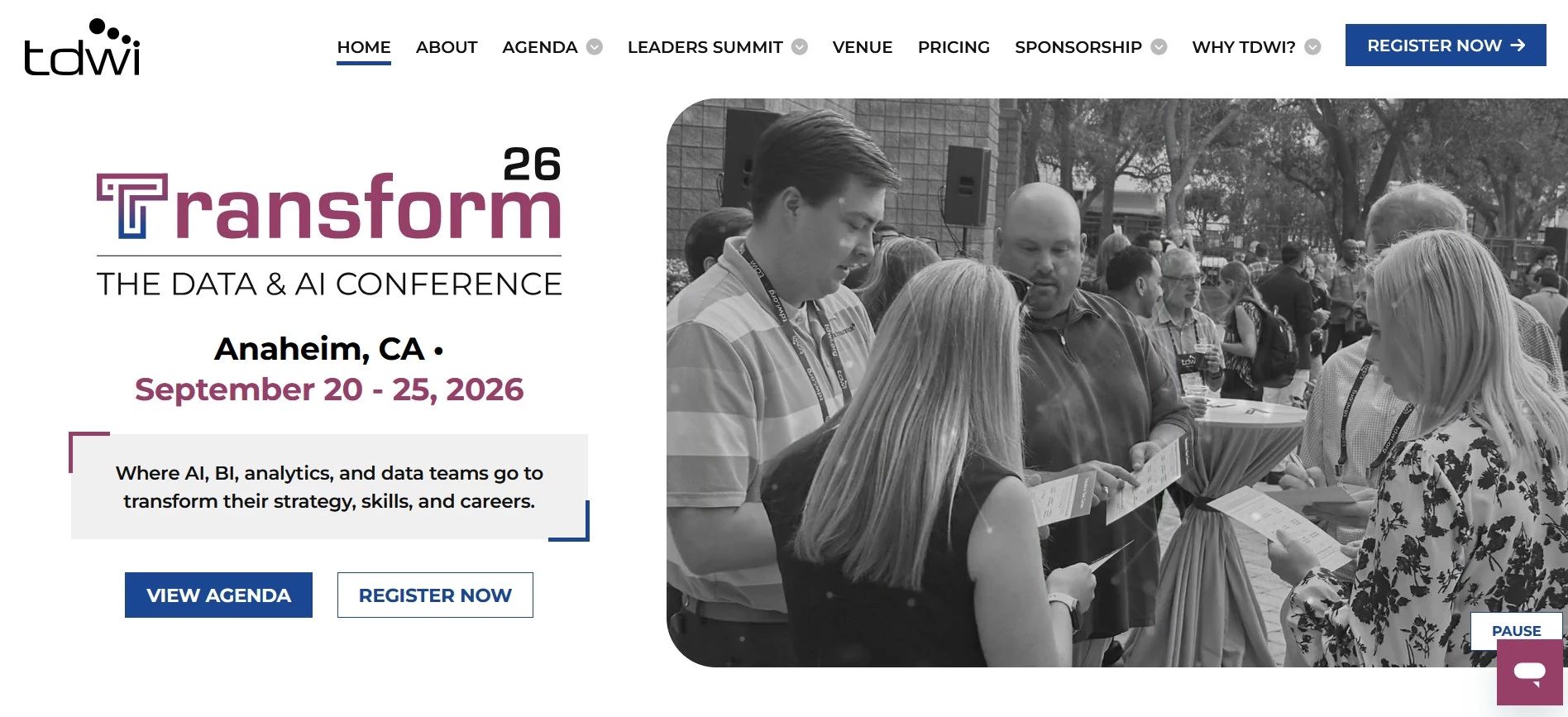 TDWI TDWI conference homepage