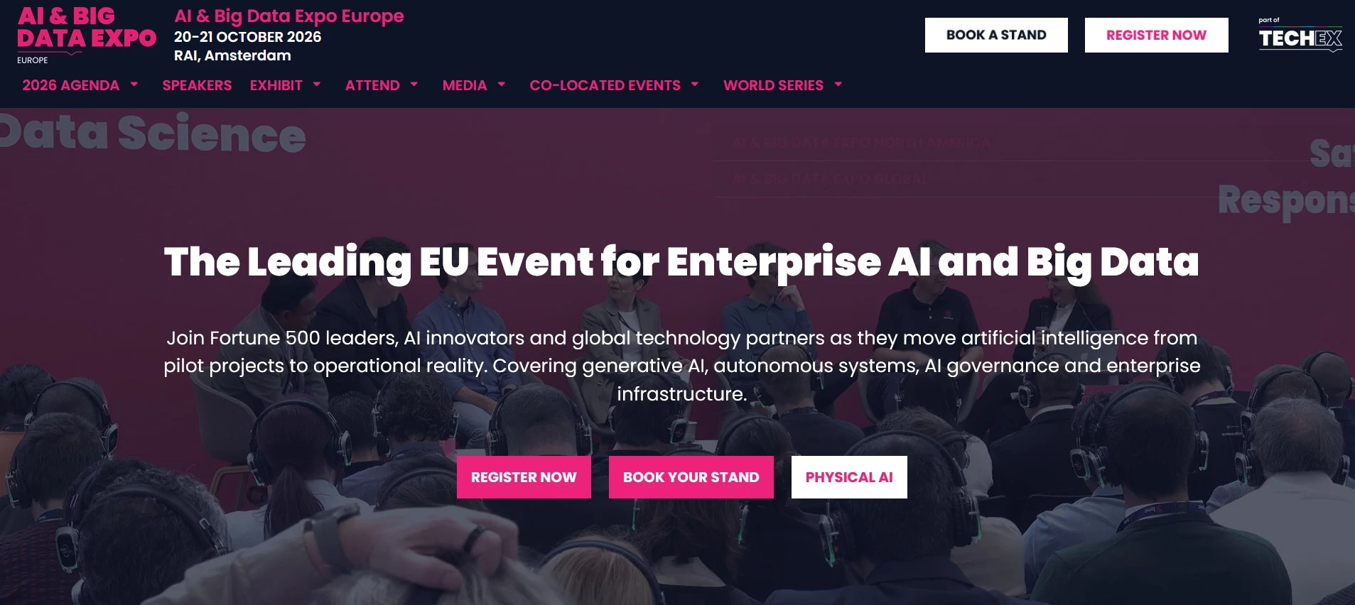 AI & Big Data Expo Europe AI & Big Data Expo Europe data analytics event homepage