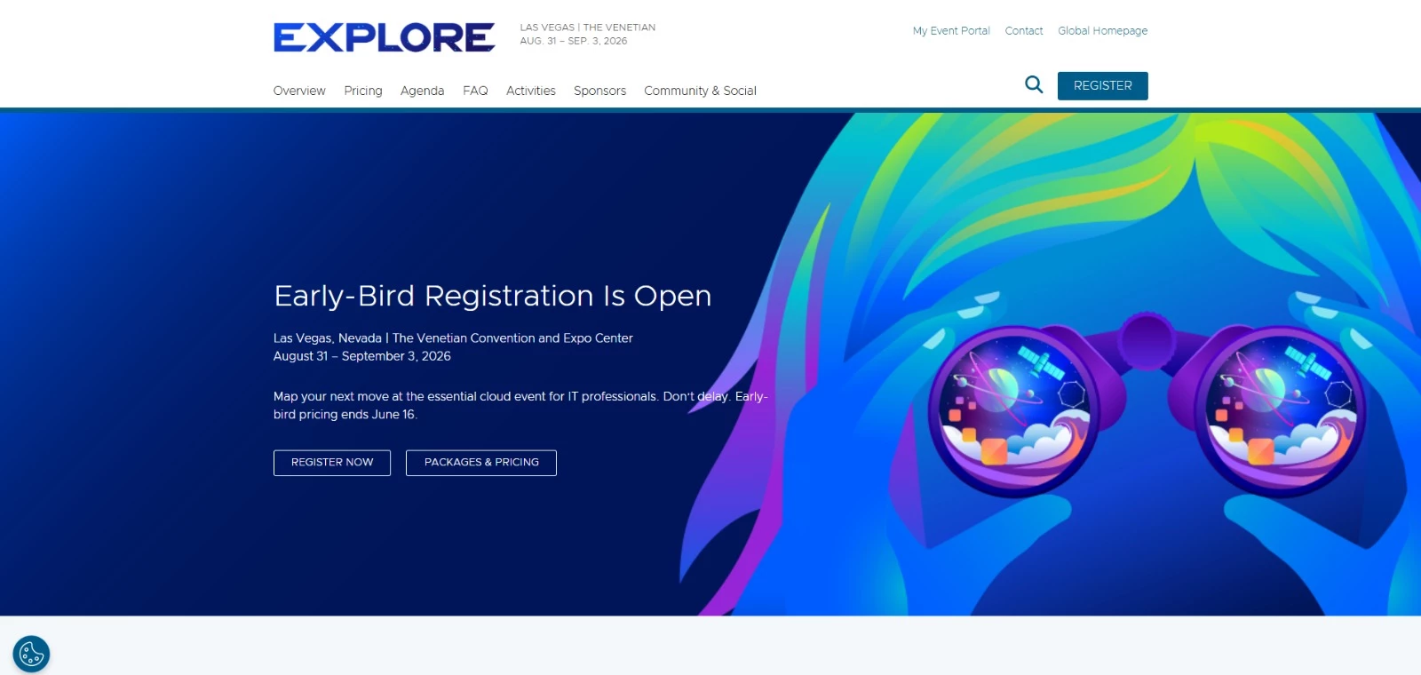 VMware Explore homepage