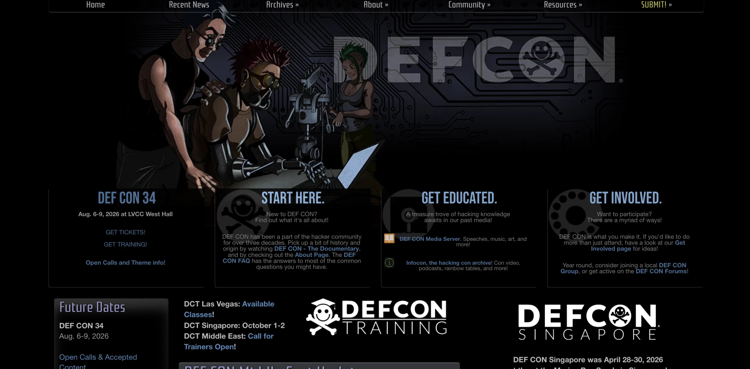 best cybersecurity conferences: def con
