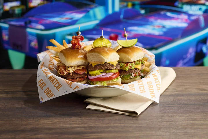 Dave & Buster's Slider Lineup | Source: Dave & Buster's Dave & Buster's Slider Lineup | Source: Dave & Buster's