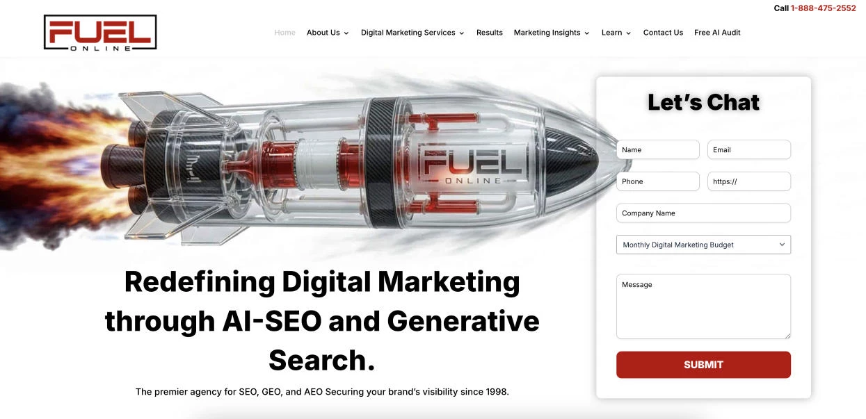 Fuel online Homepage