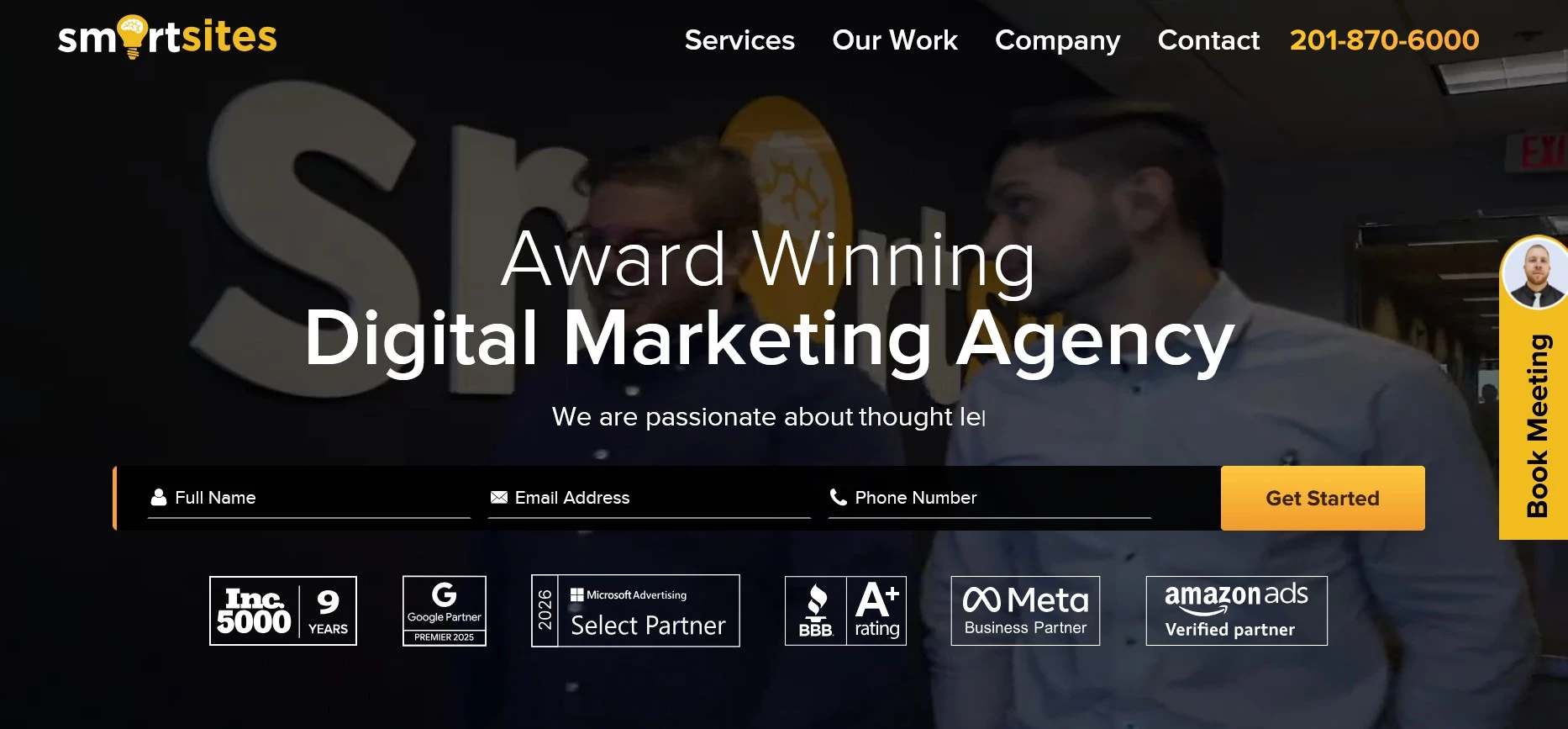SmartSites homepage