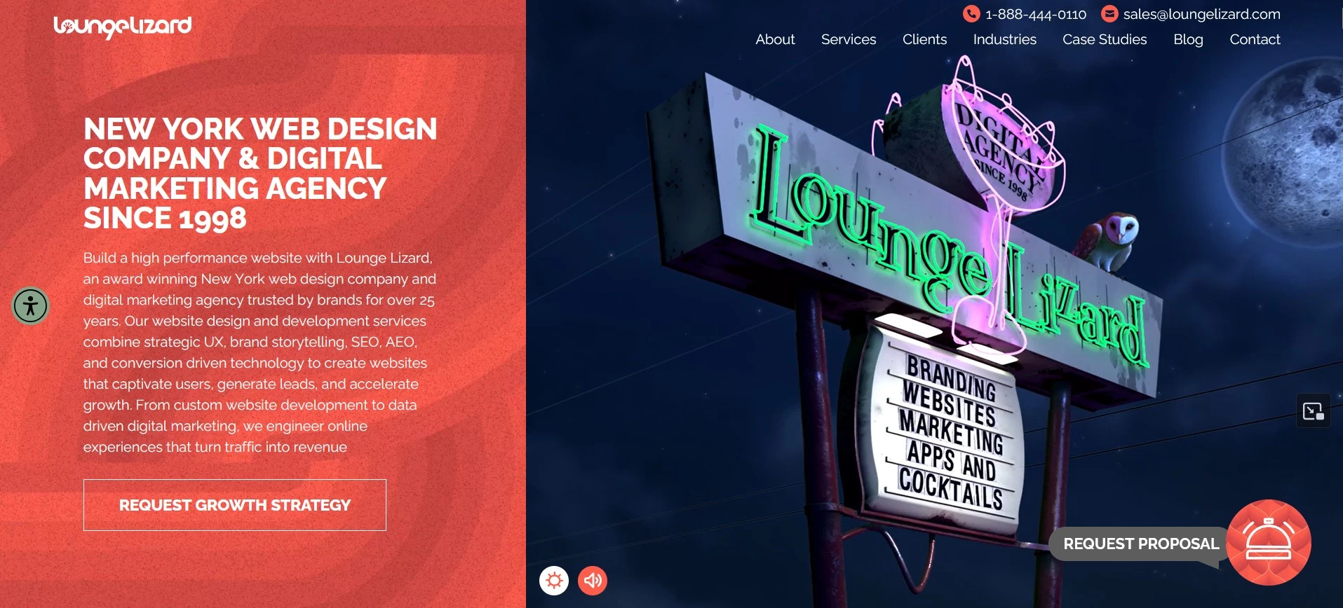 Lounge Lizard homepage