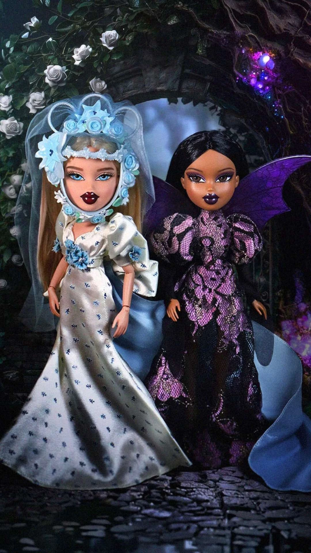 Cloe and Sasha Bratz x Rodarte collector dolls.