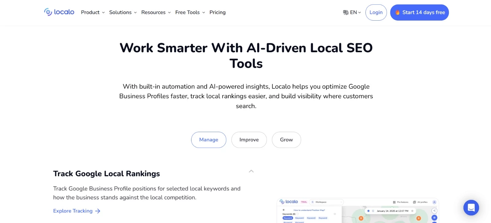 Best AI Local SEO Tool: Localo