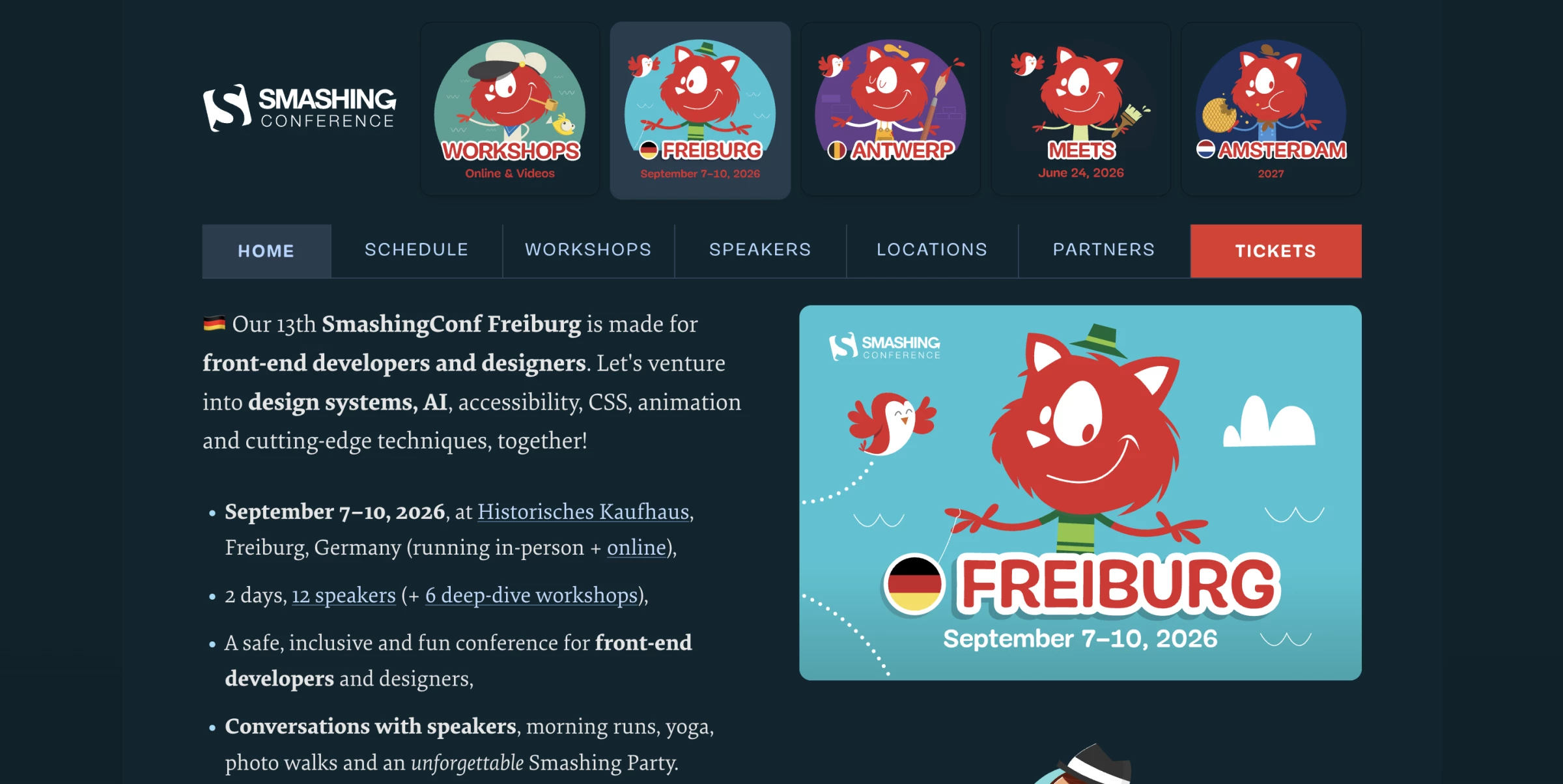 best web development conferences: smashingconf best web development conferences: smashingconf