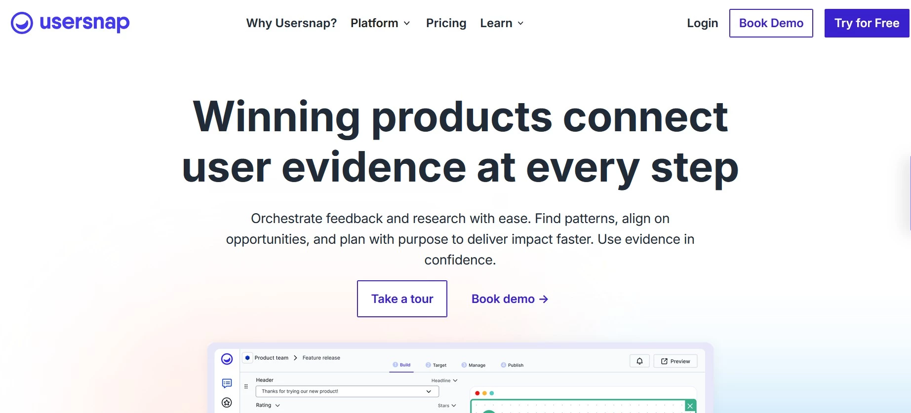 Usersnap Website Visitor Feedback Tool Usersnap homepage