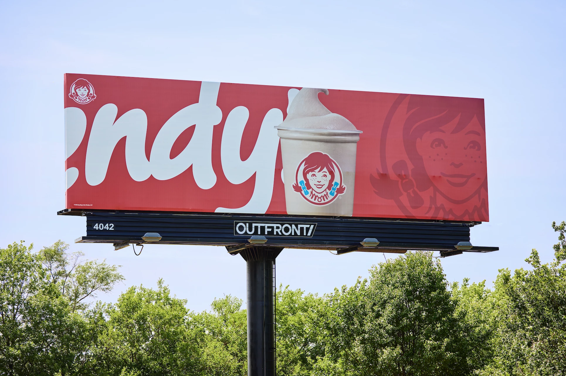 Wendy's "Indy's" OOH billboard | Source: Wendy's