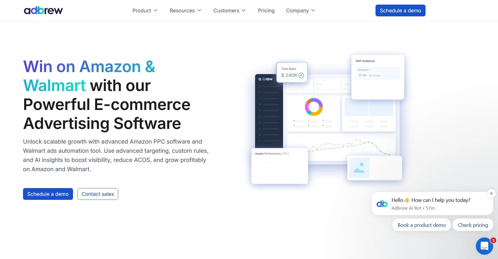 Adbrew Homepage Adbrew homepage screenshot