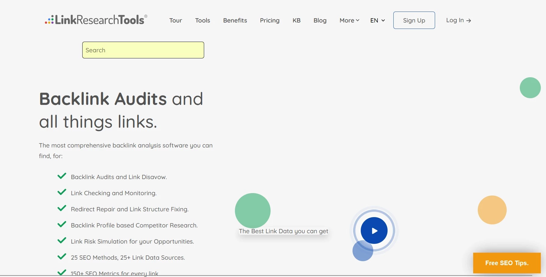 LinkResearchTools LinkResearch Tools homepage