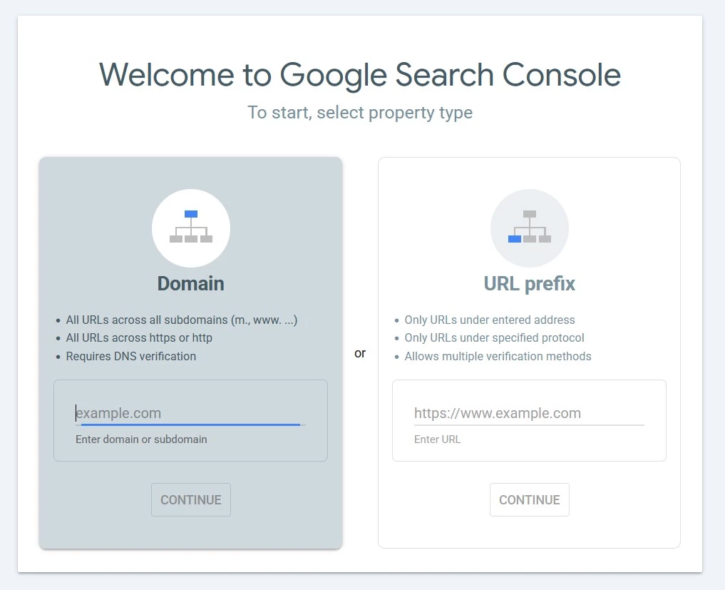 Google Search Console Google Search Console backlink checker page.