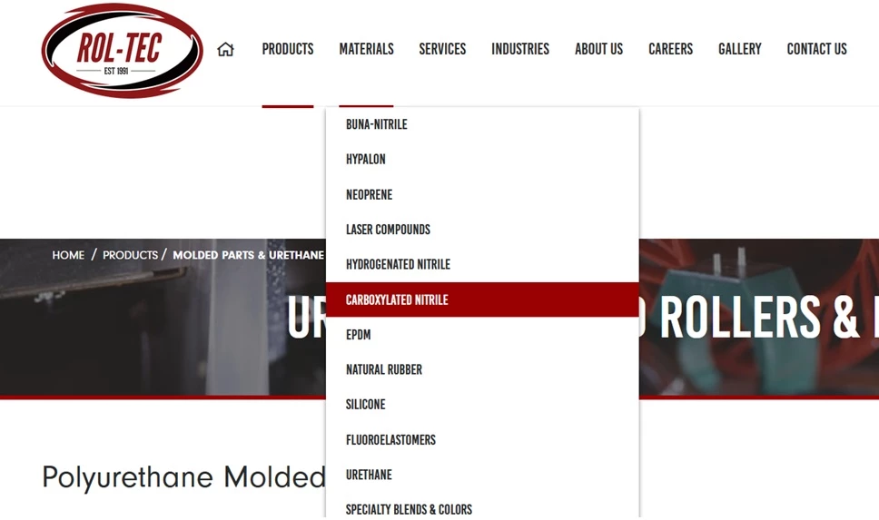 Rol-Tec site navigation