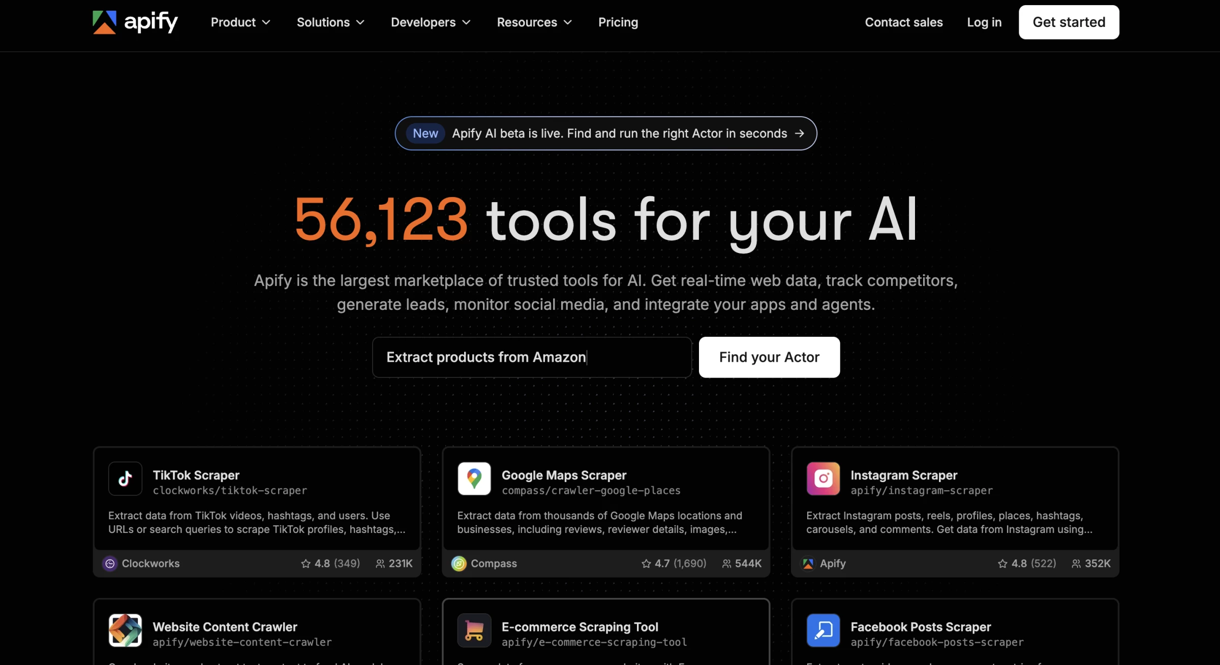 best web scraping tools: apify