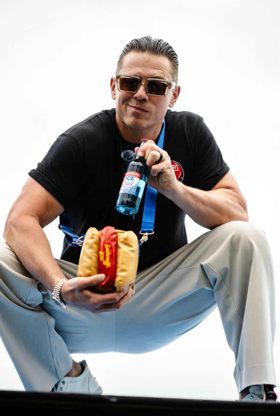 Mike "The Miz" hosting the Largest Display of Hotdogs Event | Source: Smirnoff Ice