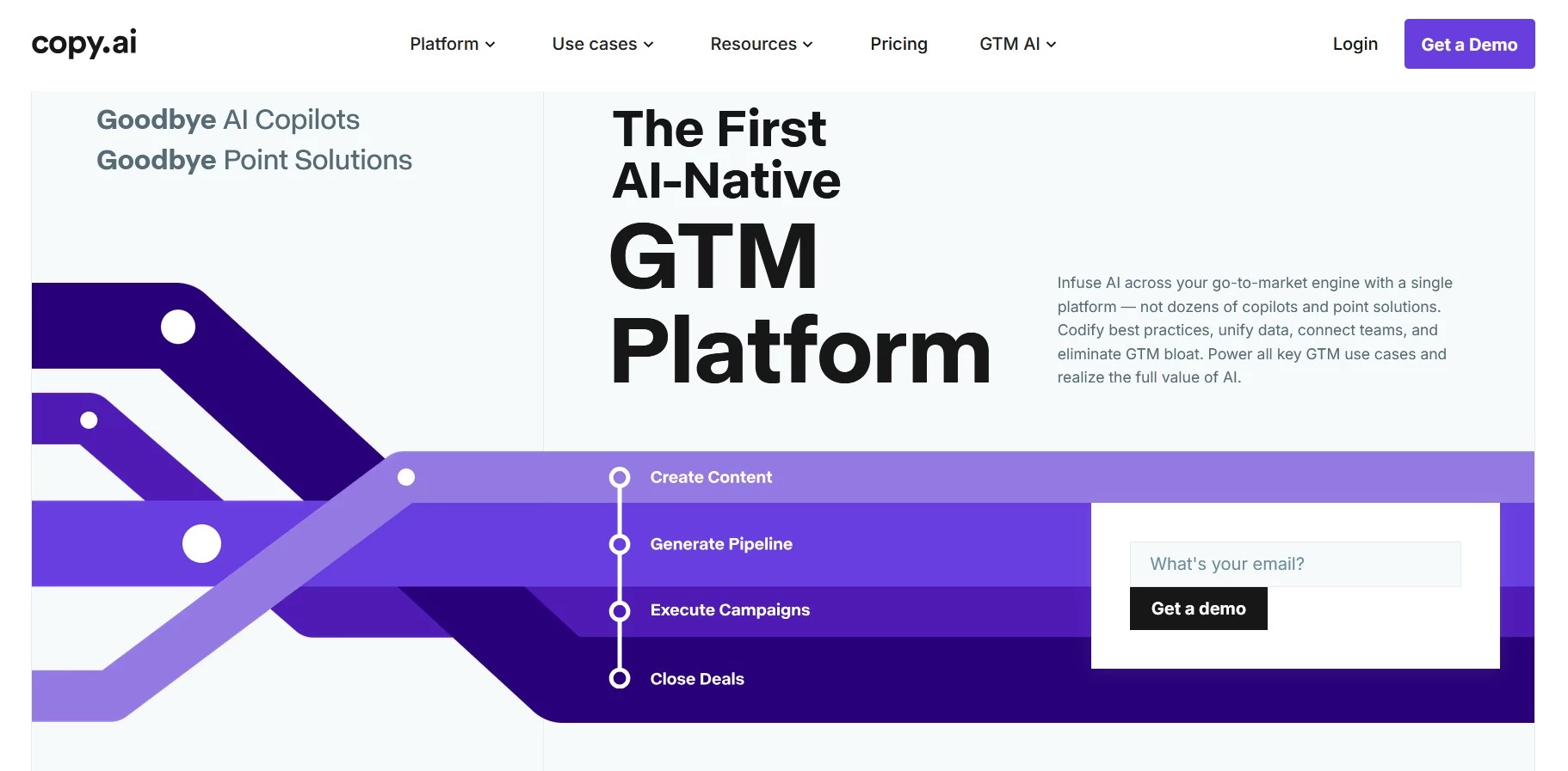 Copy.ai homepage