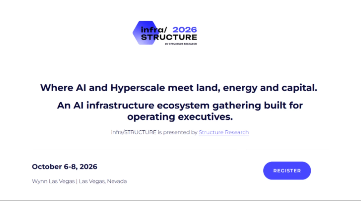 infra/STRUCTURE 2026 infra/STRUCTURE 2026