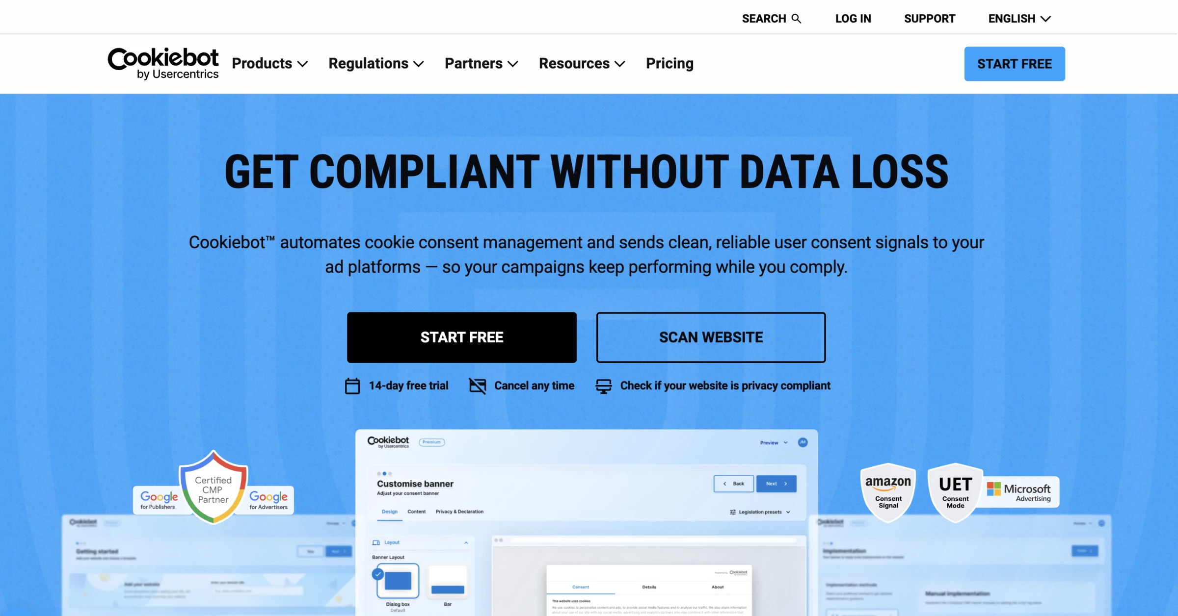 best consent management platform: cookiebot