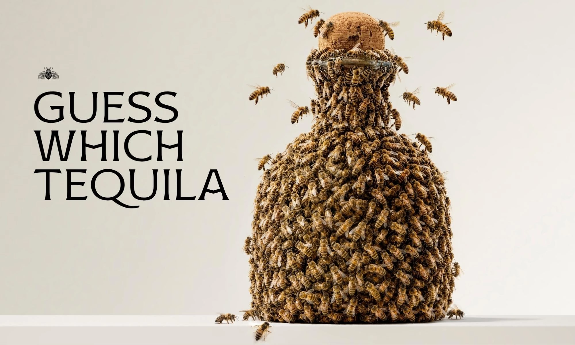 patron-hidden-bottle PATRÓN's bottle concealed by a hive of bees.