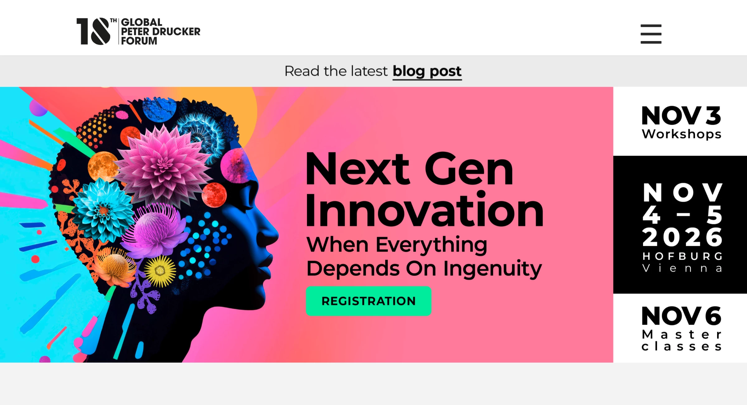 Global Peter Drucker Forum homepage Global Peter Drucker Forum homepage