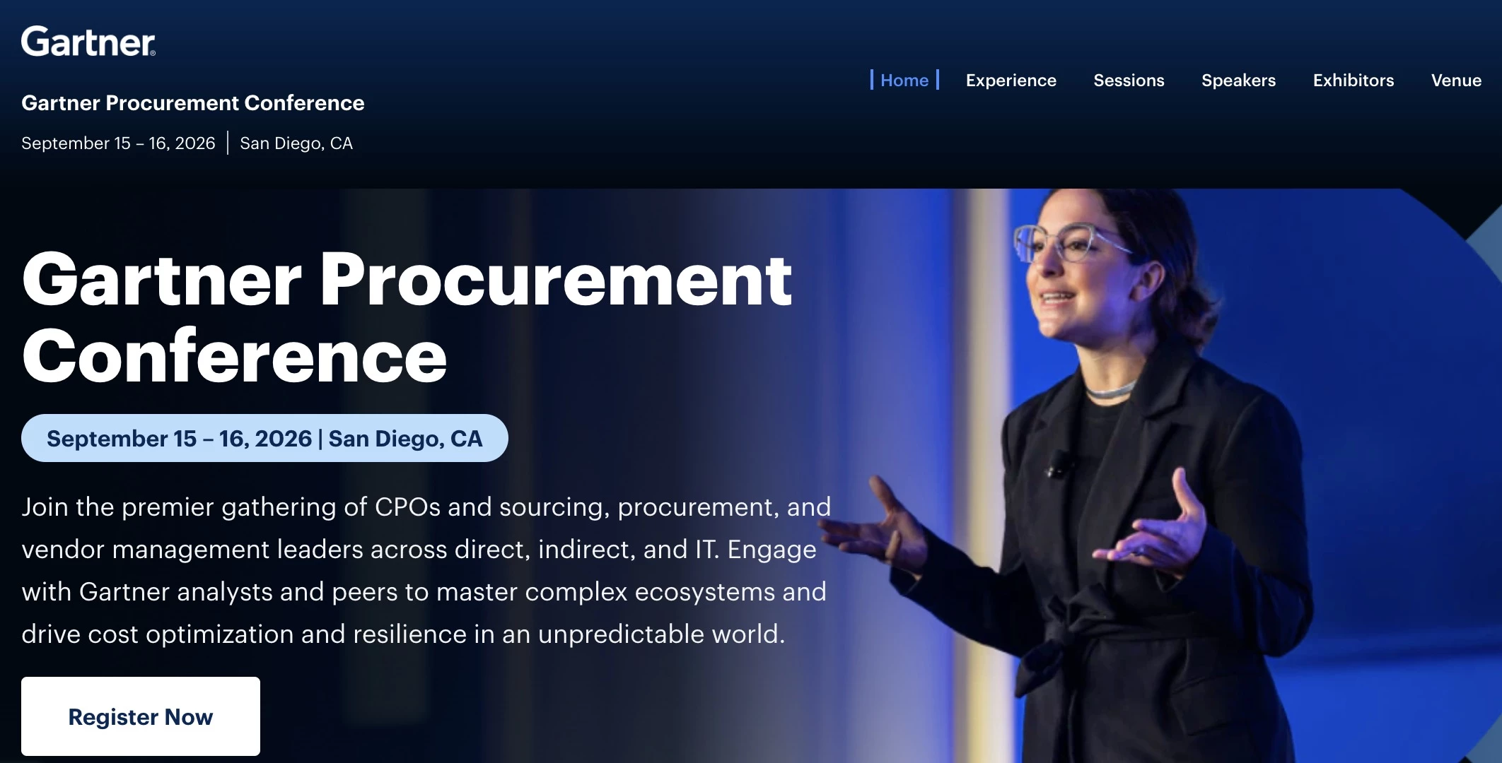 Gartner Procurement Conference homepage Gartner Procurement Conference homepage