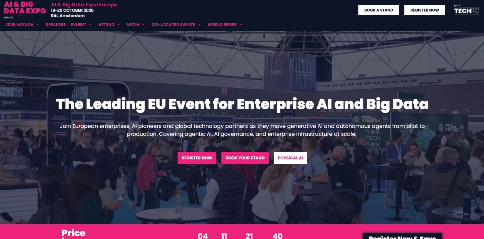 AI & Big Data Expo Europe homepage
