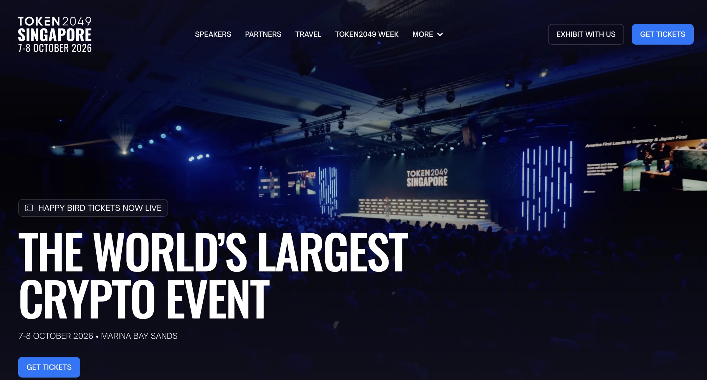 TOKEN2049 Singapore 2026 homepage TOKEN2049 Singapore 2026 homepage