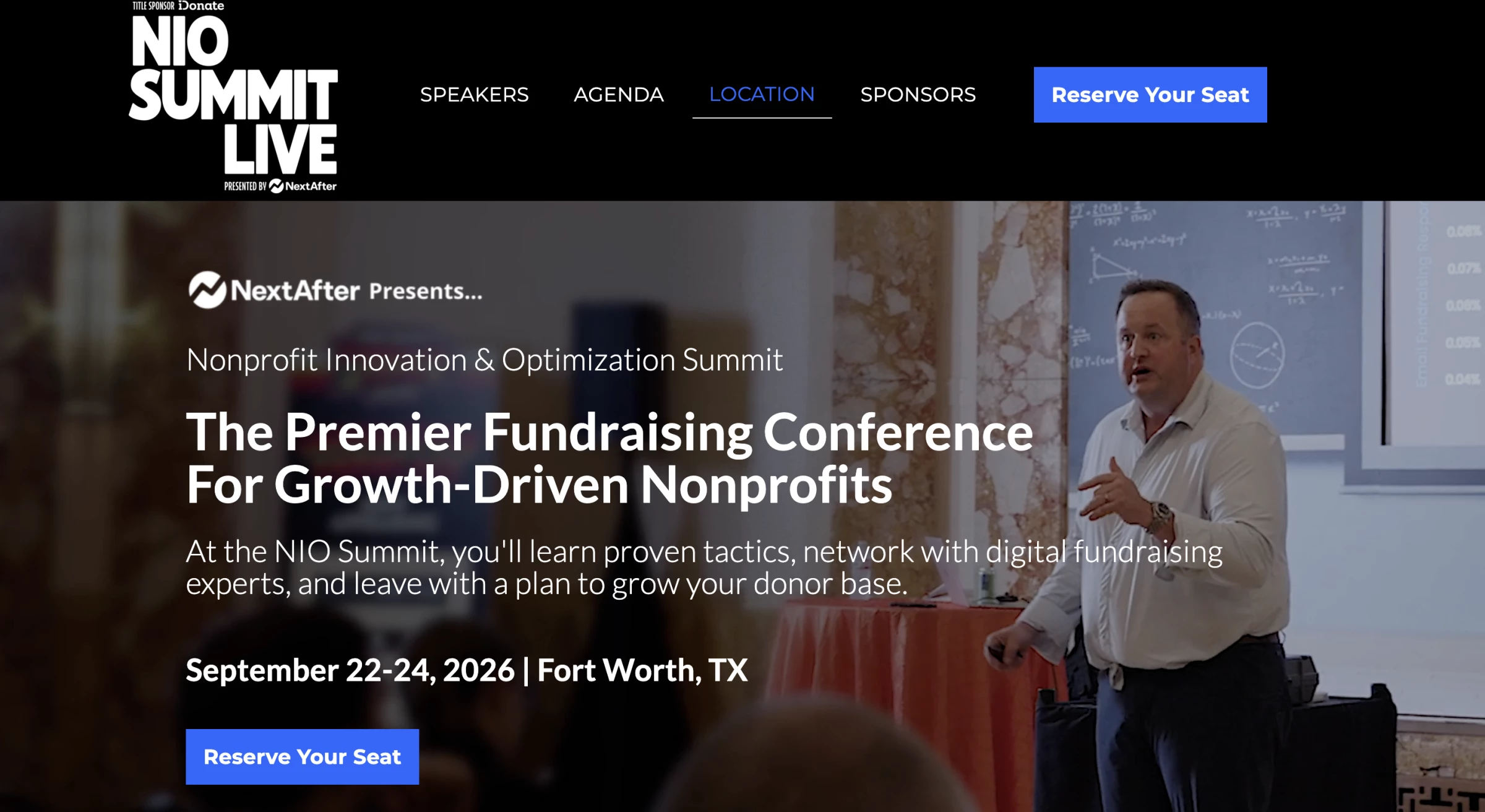 Nio Summit homepage