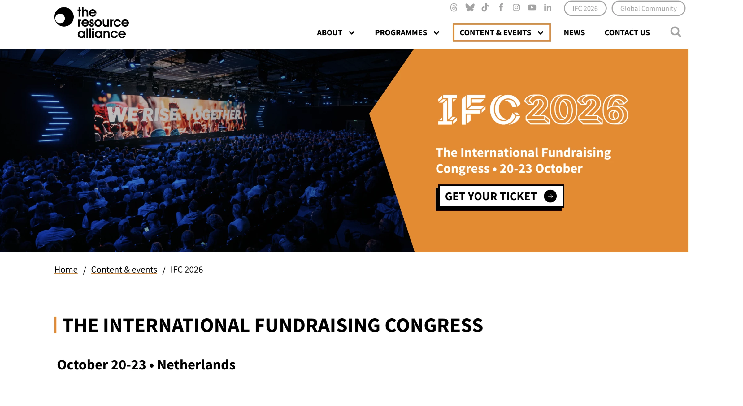 IFC homepage