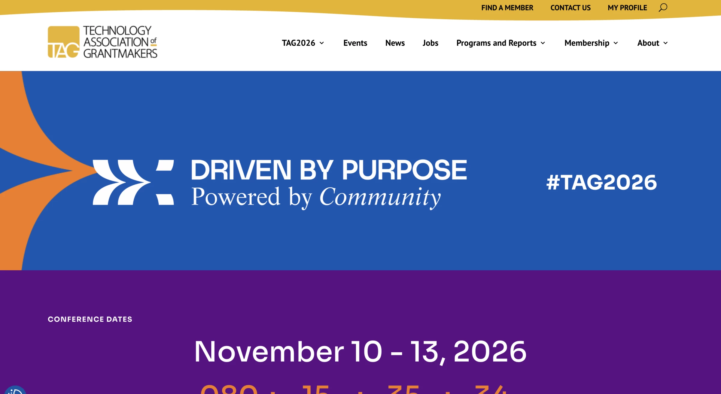 TAG2026 homepage