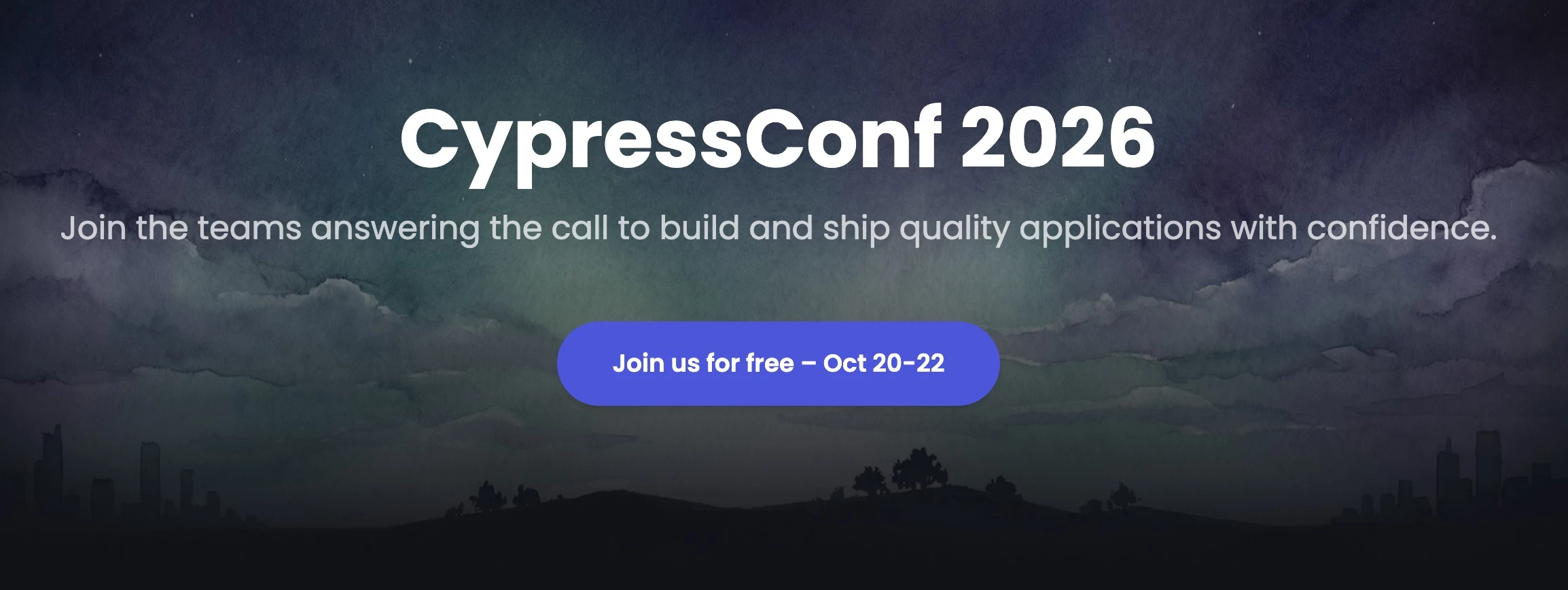 CypressConf homepage CypressConf homepage