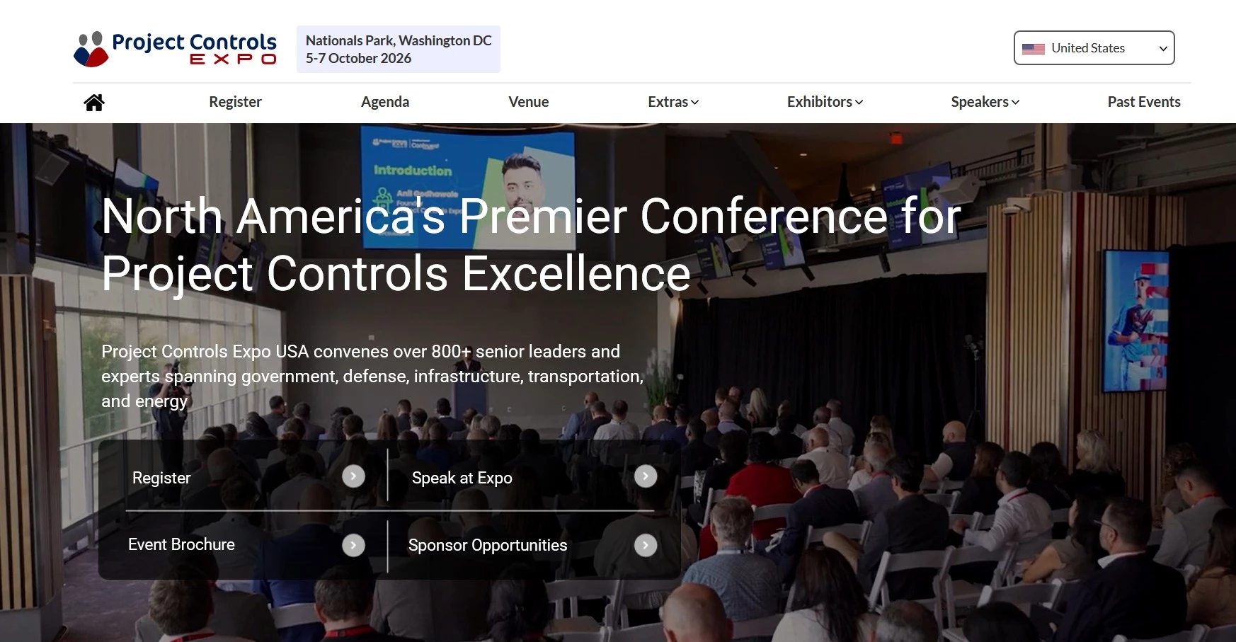 Project Controls Expo event homepage