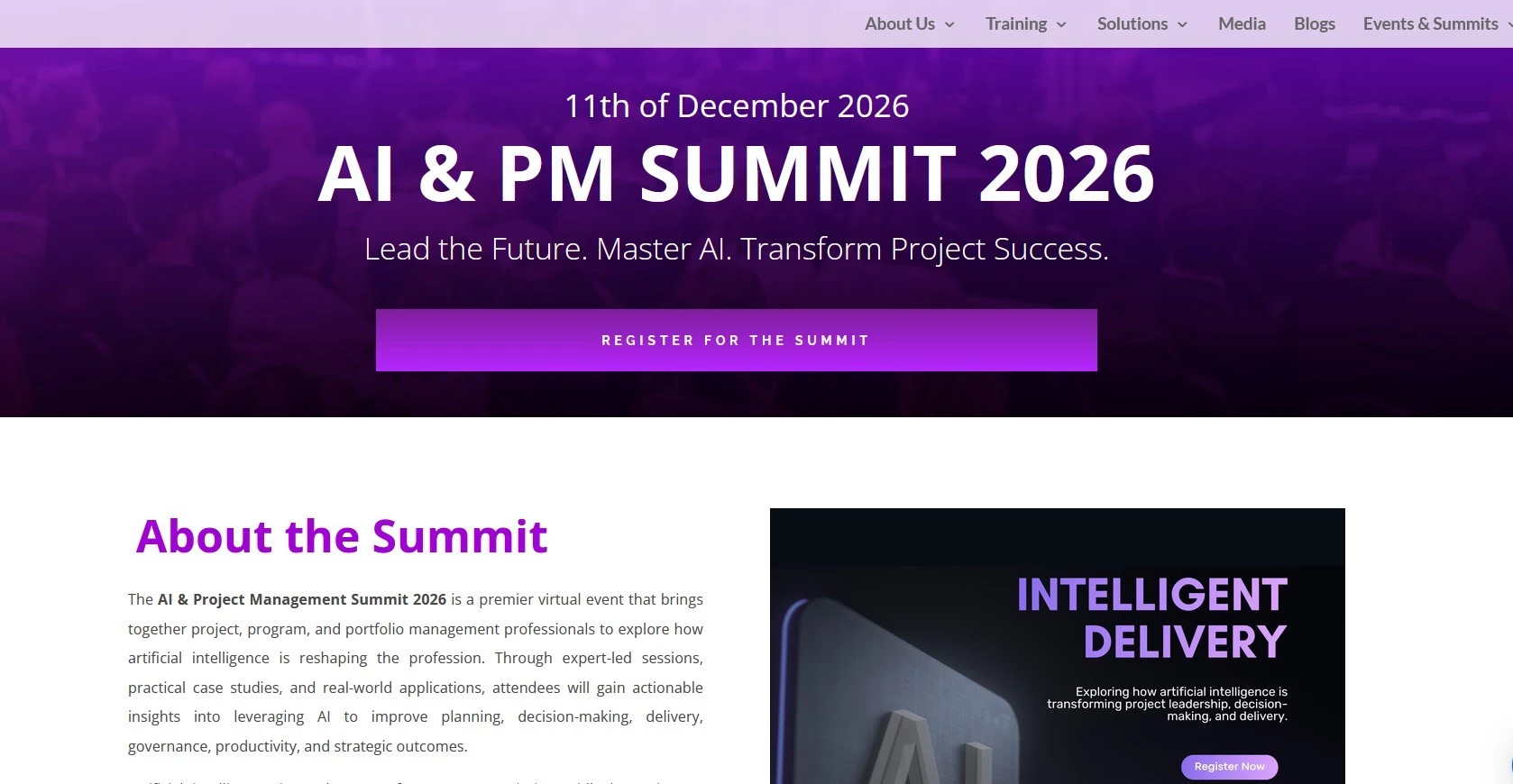 AI & PM Summit 2026 event homepage