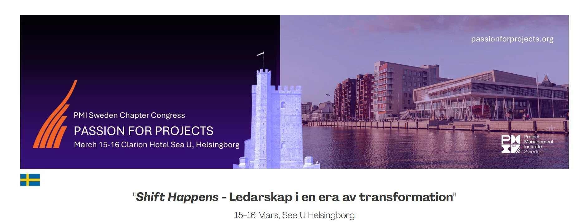 Passion for Projects Congress 2027 event homepage.