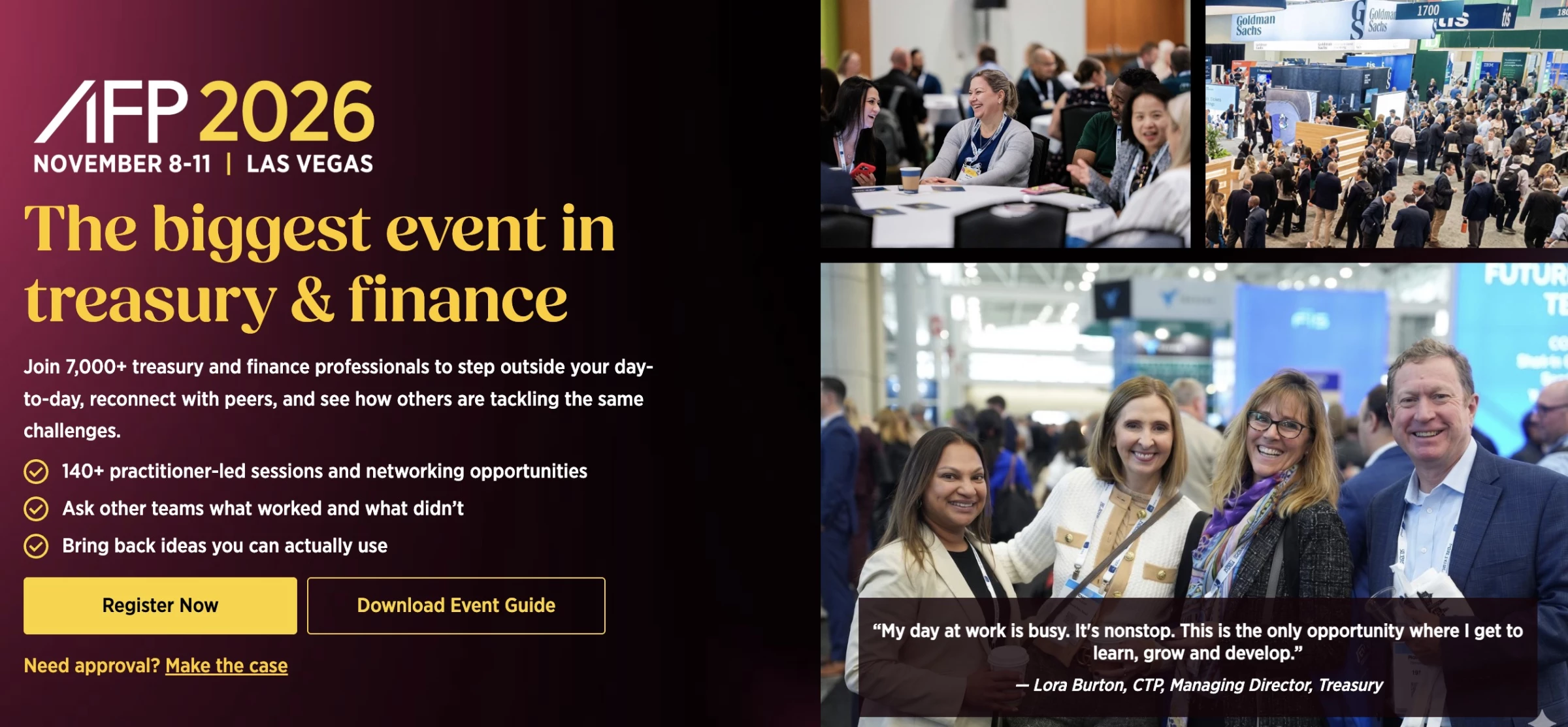 Association for Financial Professionals homepage