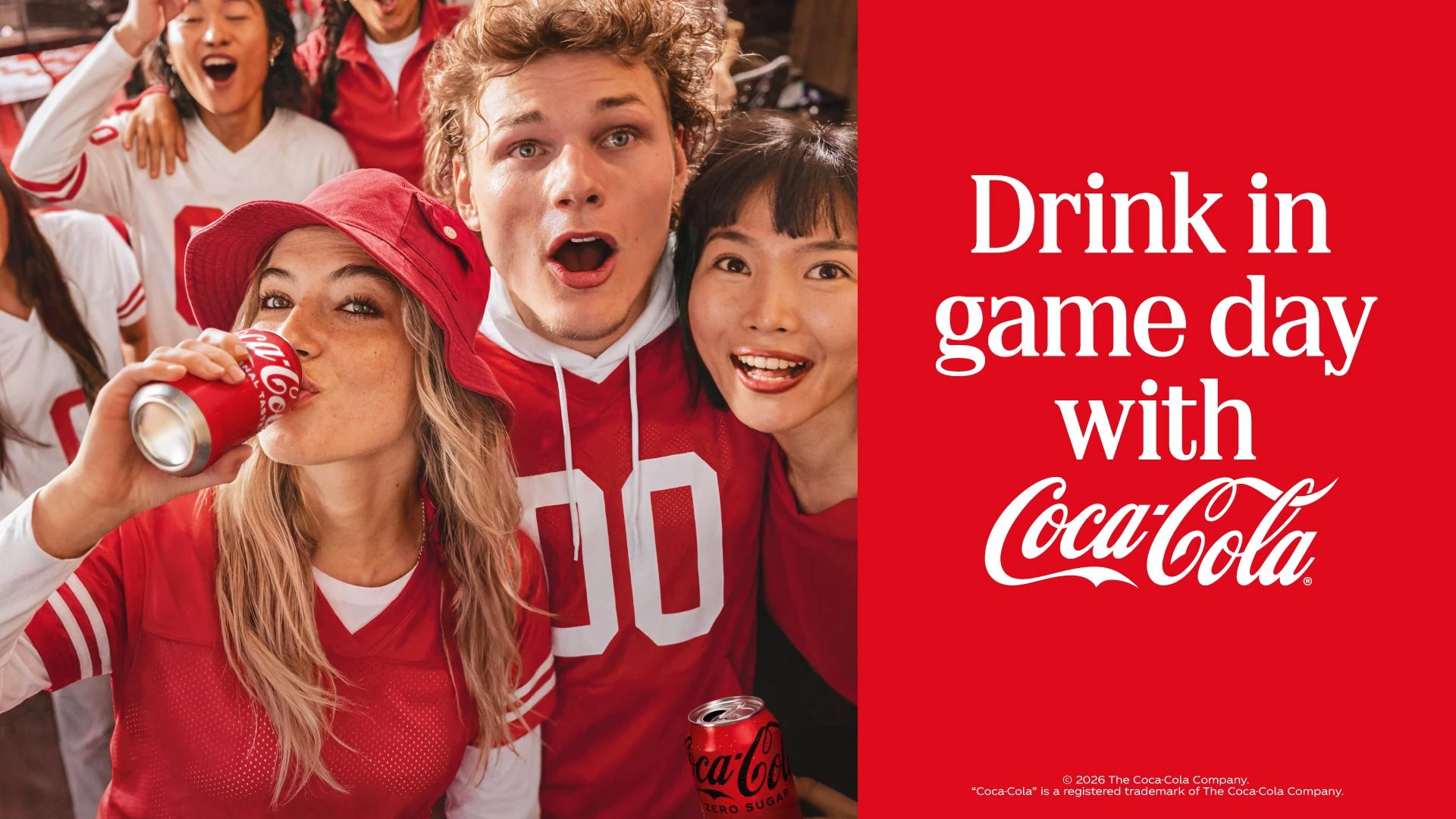 Samples of Coca-Cola merchandise that fans can win.