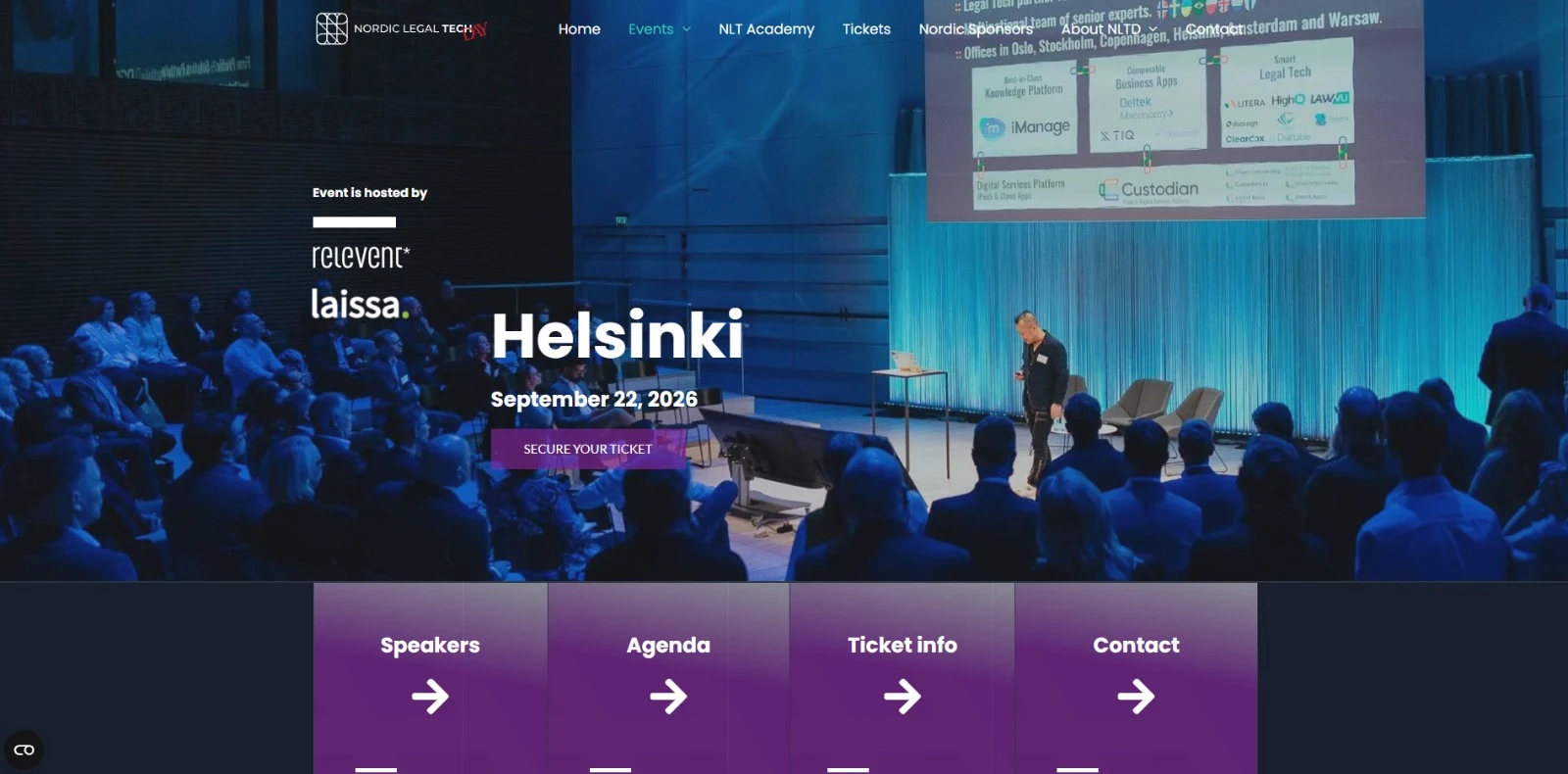 Nordic Legal Tech Day Helsinki homepage Nordic Legal Tech Day Helsinki homepage