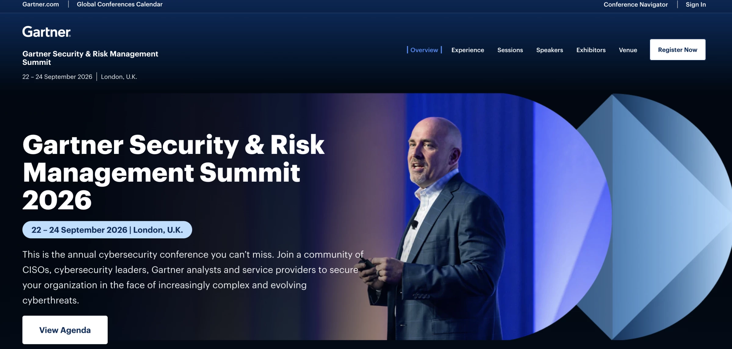 Gartner summit homepage