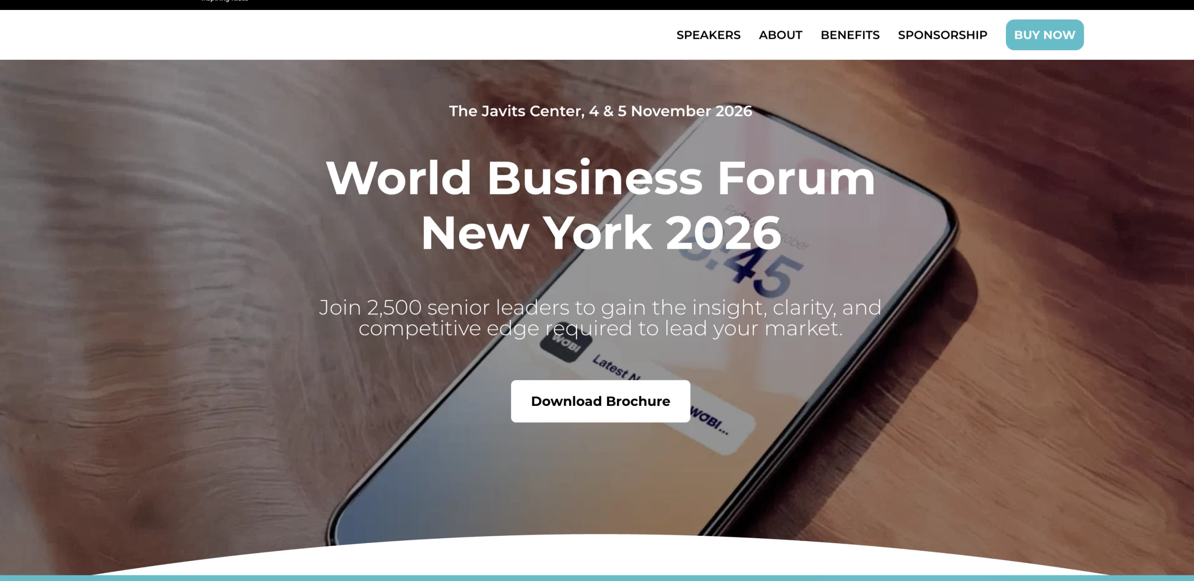 World Business Forum homepage World Business Forum homepage