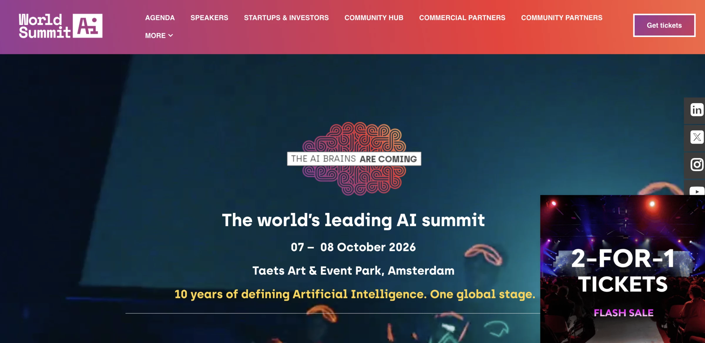 World Summit AI homepage World Summit AI homepage