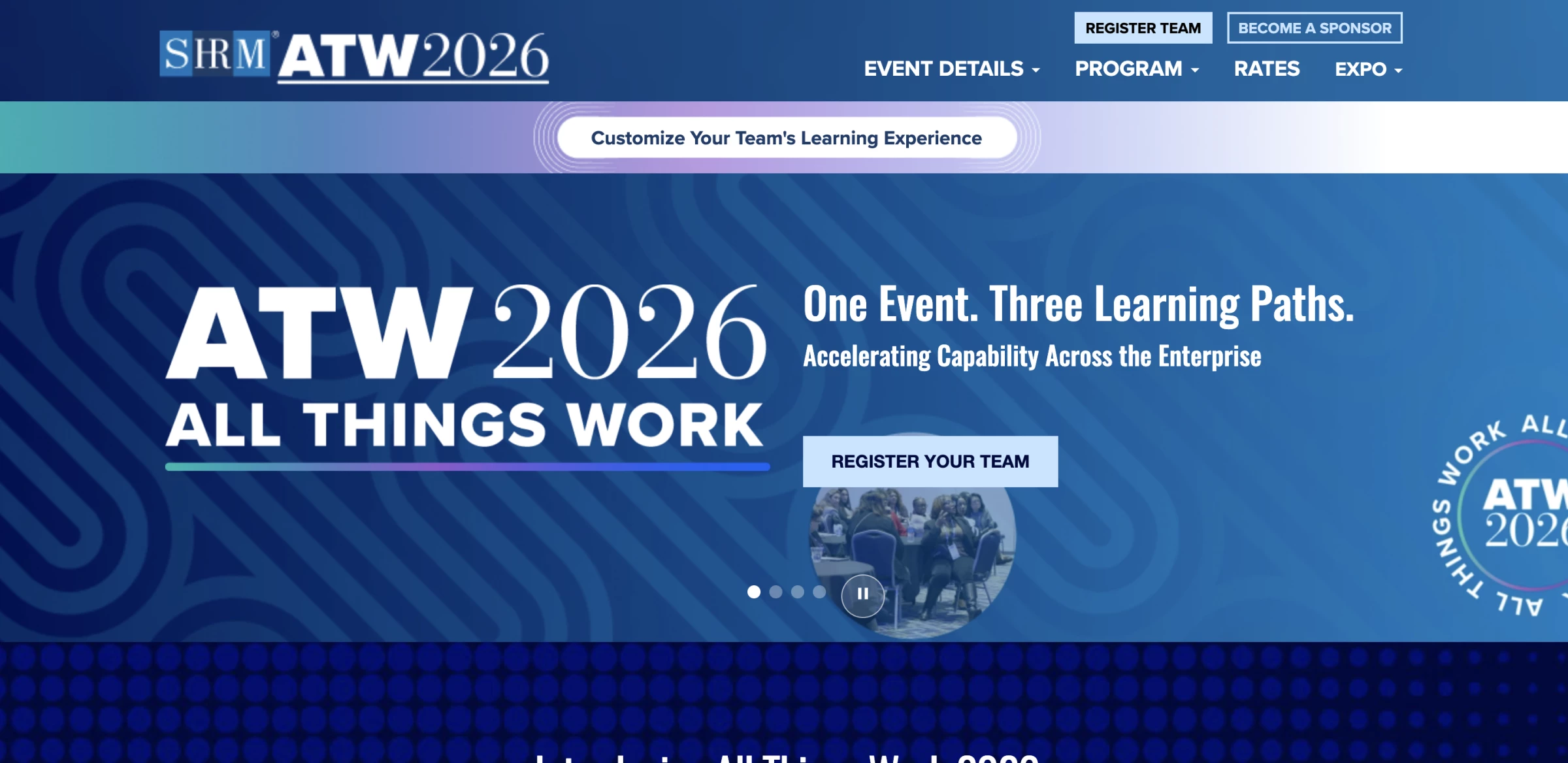 SHRM All Things Work homepage SHRM All Things Work homepage