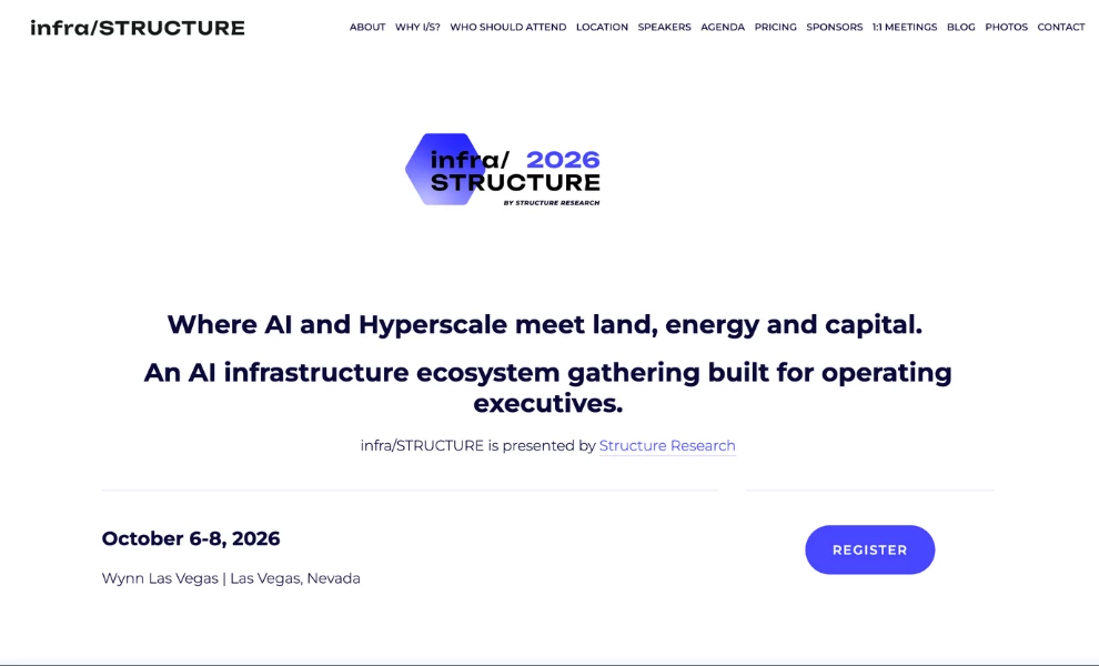infra/STRUCTURE 2026 data center conferences: infrastructure 2026