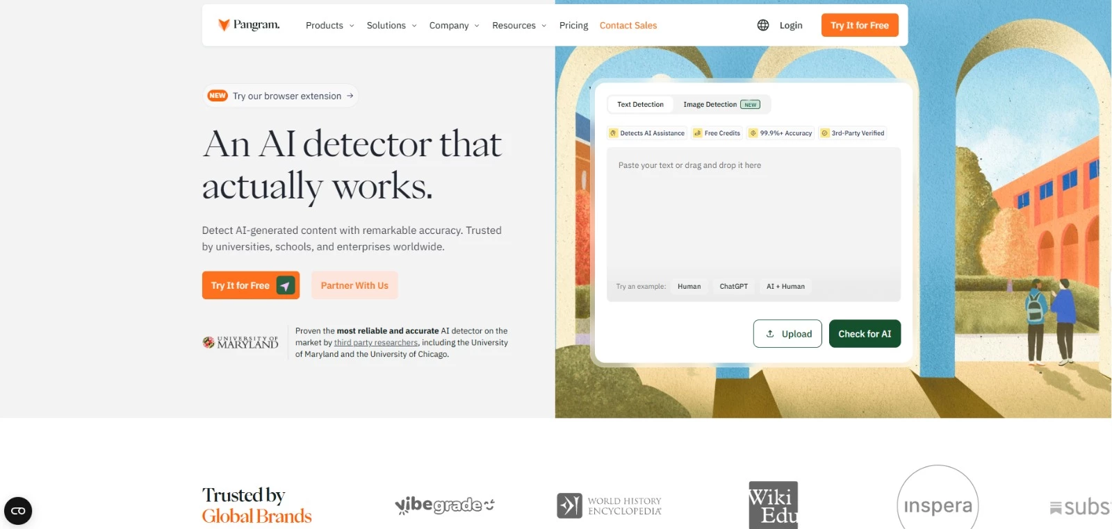 Panagram homepage