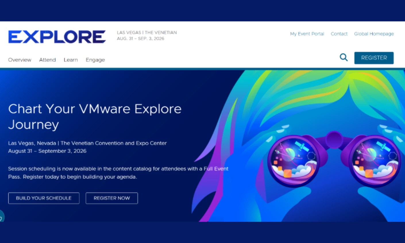 VMware Explore 2026 VMware Explore 2026 cloud computing conference homepage