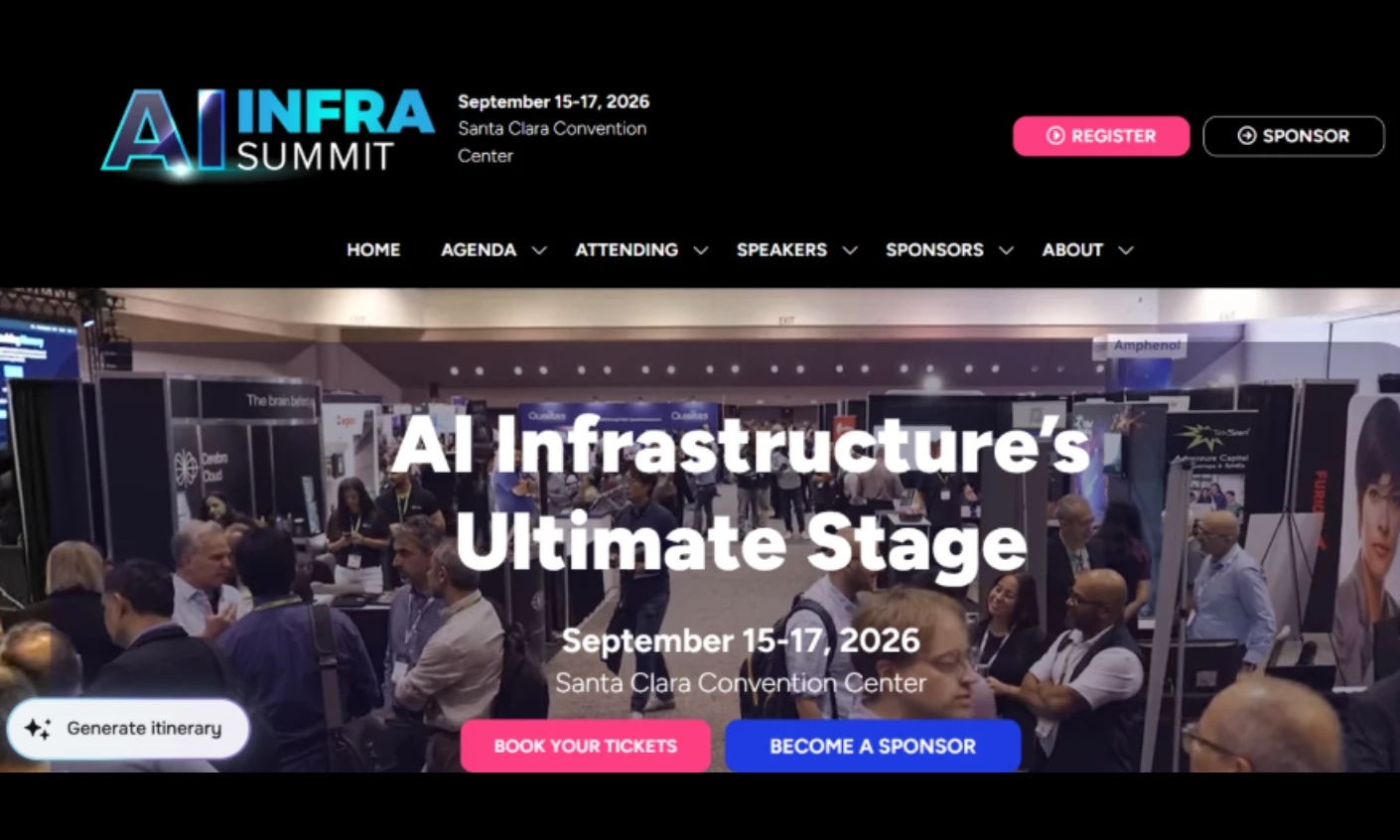 AI Infra Summit 2026 AI Infra Summit cloud computing conference homepage